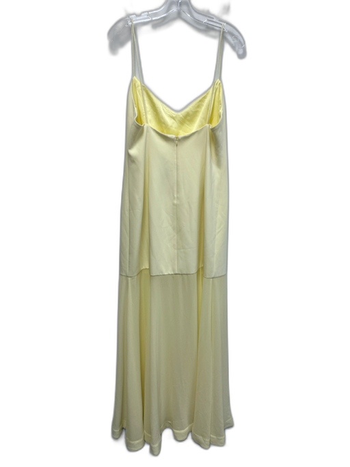 Lovers + Friends Size L Pale Yellow Polyester Blend Spaghetti Strap Gown Pale Yellow / L