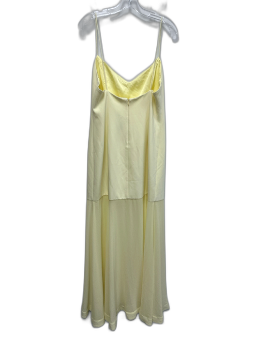 Lovers + Friends Size L Pale Yellow Polyester Blend Spaghetti Strap Gown Pale Yellow / L