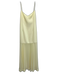 Lovers + Friends Size L Pale Yellow Polyester Blend Spaghetti Strap Gown Pale Yellow / L