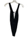 Ulla Johnson Size M Black Polyamide Blend Lace Up Plunge One Piece Swimsuit Black / M