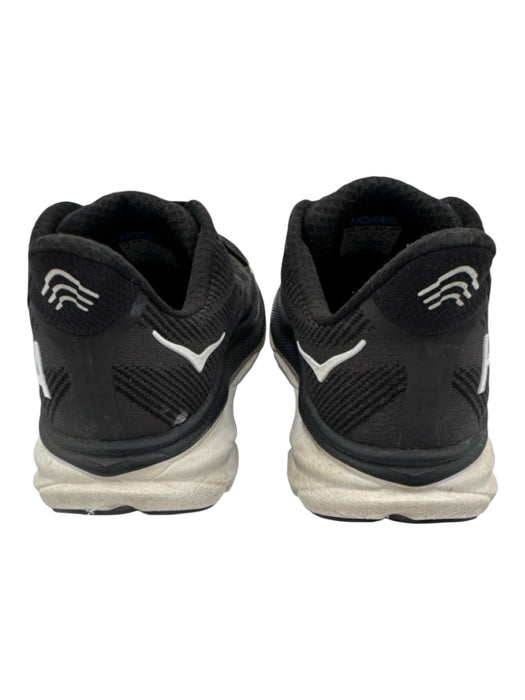 Hoka Shoe Size 9 Black & White Synthetic Mesh lace up Running Sneakers Black & White / 9