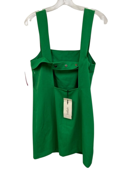 Ba&sh Size L Green Polyester Blend Snap buttons Mini Shift Dress Green / L