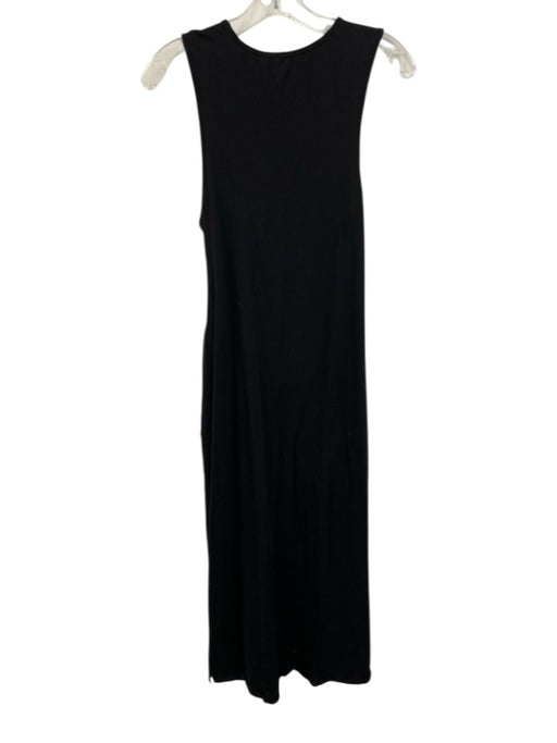 Apiece Apart Size L Black Cotton Blend Twist Waist Sleeveless Maxi Dress Black / L