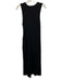 Apiece Apart Size L Black Cotton Blend Twist Waist Sleeveless Maxi Dress Black / L