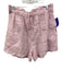 Zara Size M Light Pink Linen Elastic & Drawstring Waist Patch Pocket Shorts Light Pink / M