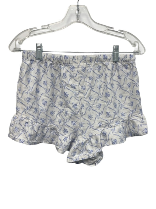 LoveShackFancy x Pottery Barn Size S White & Blue Cotton Long Sleeve Short Set White & Blue / S