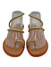 Havaianas Shoe Size 39 Gold, Beige & Orange Faux Leather Metallic Flat Sandals Gold, Beige & Orange / 39