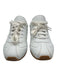 Prada Shoe Size 39 White Leather Upper Paneled Side Logo Low Top Sneakers White / 39