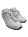 Prada Shoe Size 39 White Leather Upper Paneled Side Logo Low Top Sneakers White / 39