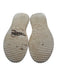 Chloe Shoe Size est 9 White Leather Upper Ribbed Sole Ankle Buckle Sandals White / est 9