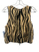 Le Superbe Size 6 Beige, Black, Green Viscose Blend Sleeveless Cropped Skirt Set Beige, Black, Green / 6