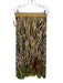 Le Superbe Size 6 Beige, Black, Green Viscose Blend Sleeveless Cropped Skirt Set Beige, Black, Green / 6
