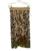 Le Superbe Size 6 Beige, Black, Green Viscose Blend Sleeveless Cropped Skirt Set Beige, Black, Green / 6