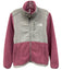 The North Face Size Small Pink & gray Polyester Zip Front Logo Pockets Sweater Pink & gray / Small