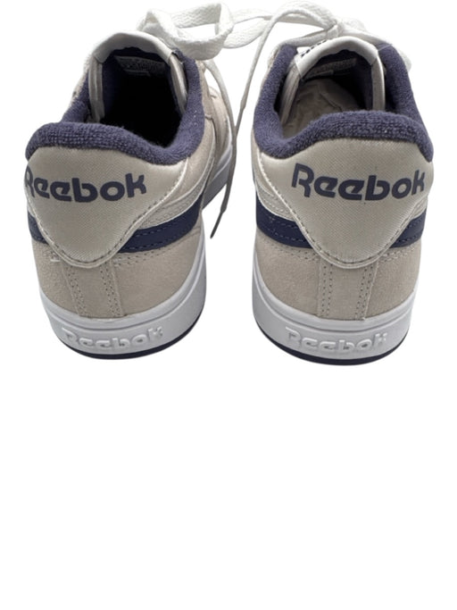 Reebok Shoe Size 9 Purple, Gray, White Leather Upper Round Toe Logo Sneakers Purple, Gray, White / 9