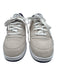 Reebok Shoe Size 9 Purple, Gray, White Leather Upper Round Toe Logo Sneakers Purple, Gray, White / 9