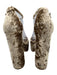 Sam Edelman Shoe Size 9 Beige Gold Synthetic Peep Toe Crushed Velvet Pumps Beige Gold / 9