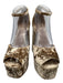 Sam Edelman Shoe Size 9 Beige Gold Synthetic Peep Toe Crushed Velvet Pumps Beige Gold / 9