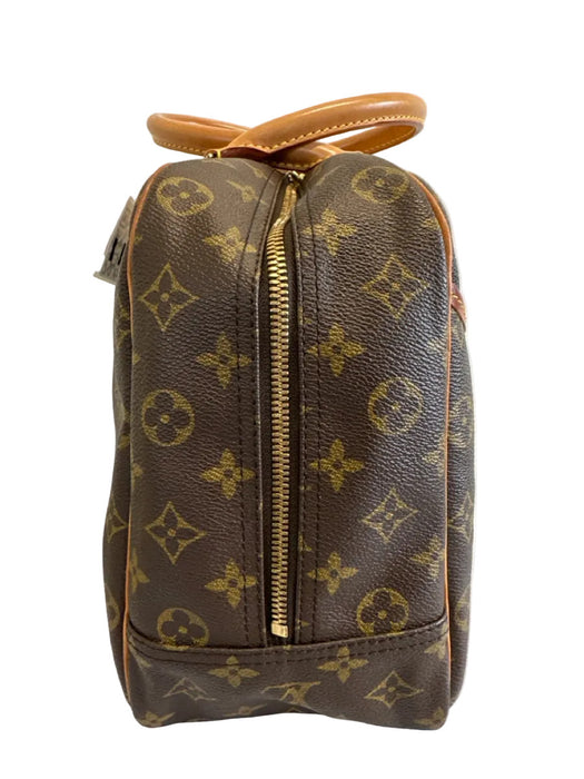 Louis Vuitton Brown Print Coated Canvas Monogram Top Handle Vintage Bag
