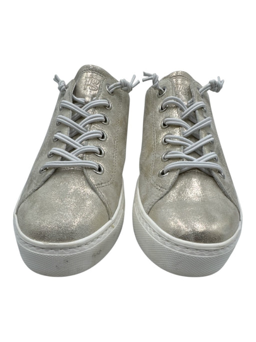 Paul Green Shoe Size 6.5 Champagne Gold Leather Upper Metallic Shimmer Sneakers Champagne Gold / 6.5