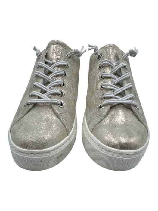 Paul Green Shoe Size 6.5 Champagne Gold Leather Upper Metallic Shimmer Sneakers Champagne Gold / 6.5