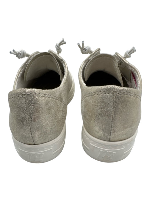Paul Green Shoe Size 6.5 Champagne Gold Leather Upper Metallic Shimmer Sneakers Champagne Gold / 6.5