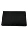 Prada Black Nylon & Leather Silver Logo Card Slots Fold Wallets Black