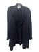 St. John Collection Size 4 Black Wool Blend Collared Open Interior Tie Cardigan Black / 4