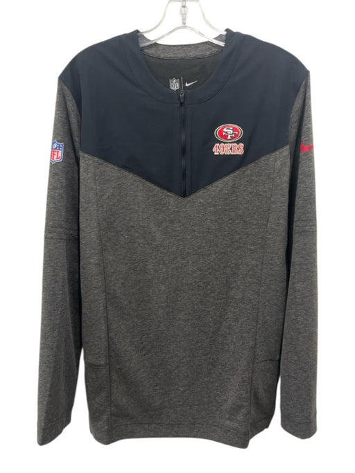 Nike NWT Size M Gray Synthetic Solid Quarter Zip Men's Long Sleeve Shirt Gray / M