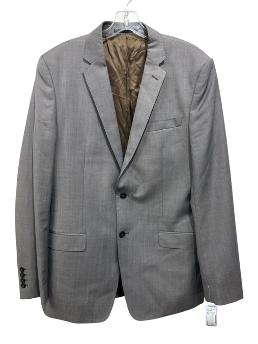 Versace Gray Wool Micro 2 Button Men's Blazer Gray / 42
