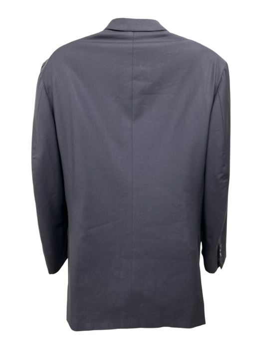 Isaia Navy Wool Solid 3 button Men's Blazer Navy / 50