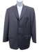 Isaia Navy Wool Solid 3 button Men's Blazer Navy / 50