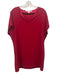 Diane Von Furstenberg Size S Red Triacetate Short Sleeve V Neck Hem Detail Dress Red / S