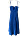 Vera Wang Size 4 Blue Polyester Spaghetti Strap Square Neck Pleated Tulle Gown Blue / 4