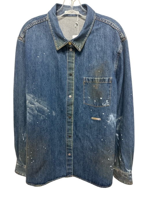 Helmut Lang NWT Size XL Blue Cotton Jean Men's Jacket Blue / XL