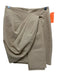 Pinko Size 4 Beige Polyamide Blend Textured Back Zip Gathered Detail Mini Skirt Beige / 4