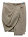 Pinko Size 2 Beige Polyamide Blend Textured Back Zip Gathered Detail Mini Skirt Beige / 2