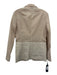 Pinko Size 42 Beige Polyamide Blend Fabric Block Textured Button Front Jacket Beige / 42