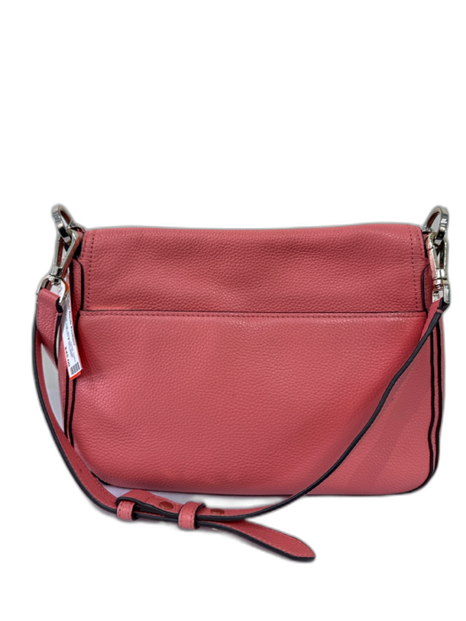 Kate Spade Pink Leather Flap Top Magnetic Snap Multiple Straps Bag Pink