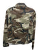 Pinko Size 8 Brown, Green & Black Cotton Camo Rhinestone Embellishment Shirt Brown, Green & Black / 8