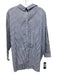 Pinko Size 6 Navy & white Cotton Long Sleeve Striped Button Front Collar Top Navy & white / 6