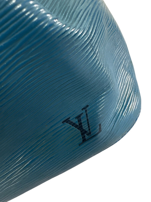 Louis Vuitton Blue Epi Leather Drawstring Adjustable Strap Bucket Bag Blue / Medium