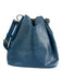 Louis Vuitton Blue Epi Leather Drawstring Adjustable Strap Bucket Bag Blue / Medium