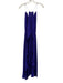 Juan Carlos Obando Size Est Small Purple Silk Sleeveless High Neck Ruffles Dress Purple / Est Small