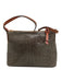 Dooney & Bourke Gray & Brown Leather Snake Embossed Crossbody Strap Bag Gray & Brown / S