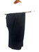 Armani Black Wool Blend Solid 3 button Men's Suit Black / 48