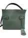 Tory Burch Green & Brown Leather Snap Closure Inner Pocket one handle Bag Green & Brown / M