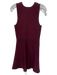 Theory Size S Burgundy Red Rayon & Nylon Sleeveless Heathered Knit Dress Burgundy Red / S
