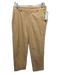 Vince Size 2 Khaki Beige Cotton Zip Fly Mid Rise Straight Leg Trouser Pants Khaki Beige / 2
