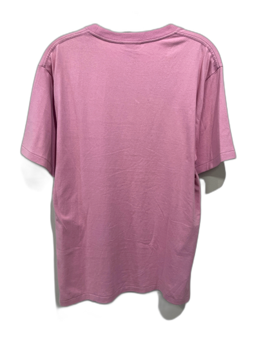 Bape AS IS Size L Pink Cotton logo T shirt Crew Men's Short Sleeve Pink / L